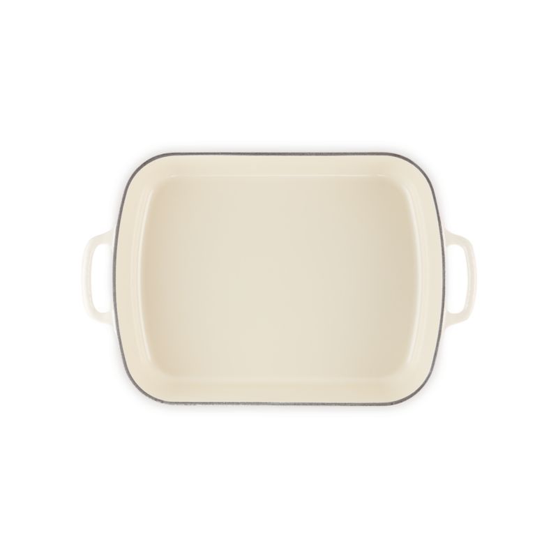 Le Creuset ® Signature 5.25-Qt. Cream Enameled Cast Iron Rectangular Roaster - image 3 of 6