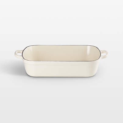 Le Creuset ® Signature 5.25-Qt. Cream Enameled Cast Iron Rectangular Roaster
