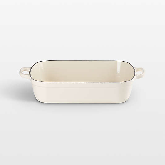 Le Creuset ® Signature 5.25-Qt. Cream Enameled Cast Iron Rectangular Roaster