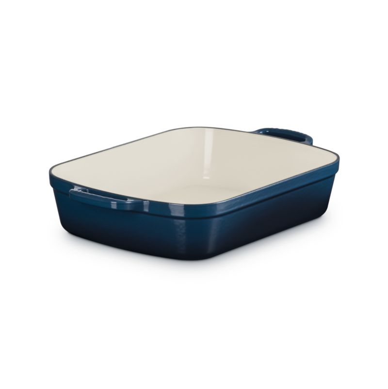 Le Creuset ® Signature 5.25-Qt. Nuit Enameled Cast Iron Rectangular Roaster - image 5 of 6
