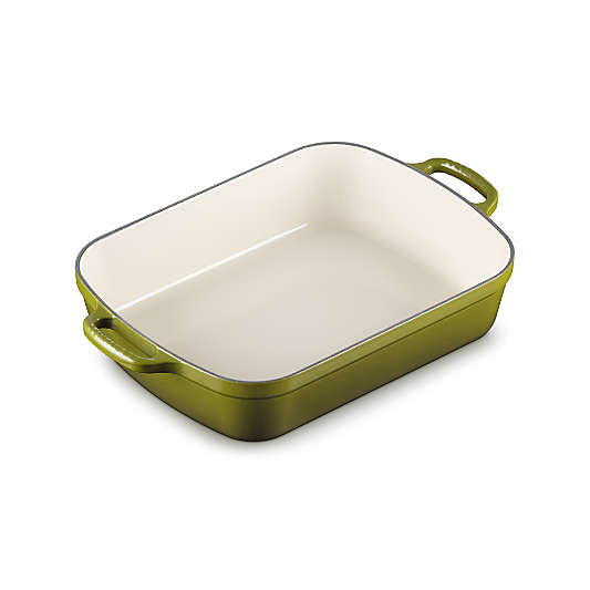 Le Creuset Signature ® 5.25-Qt. Olive Enameled Cast Iron Rectangular Roaster