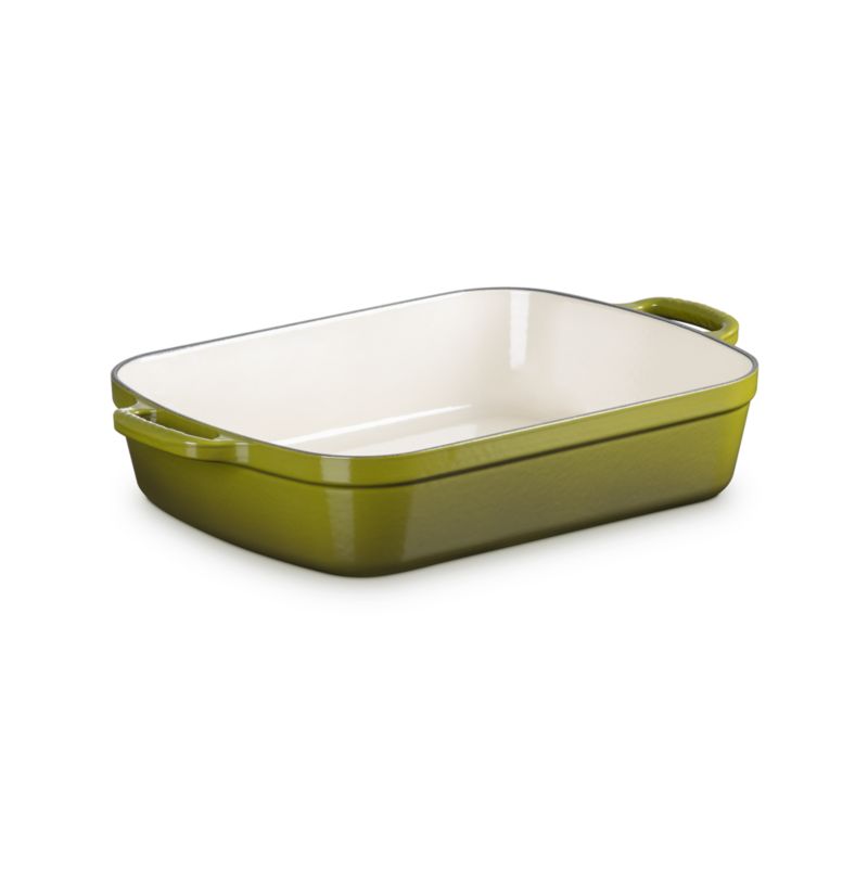 Le Creuset Signature ® 5.25-Qt. Olive Enameled Cast Iron Rectangular Roaster - image 2 of 5
