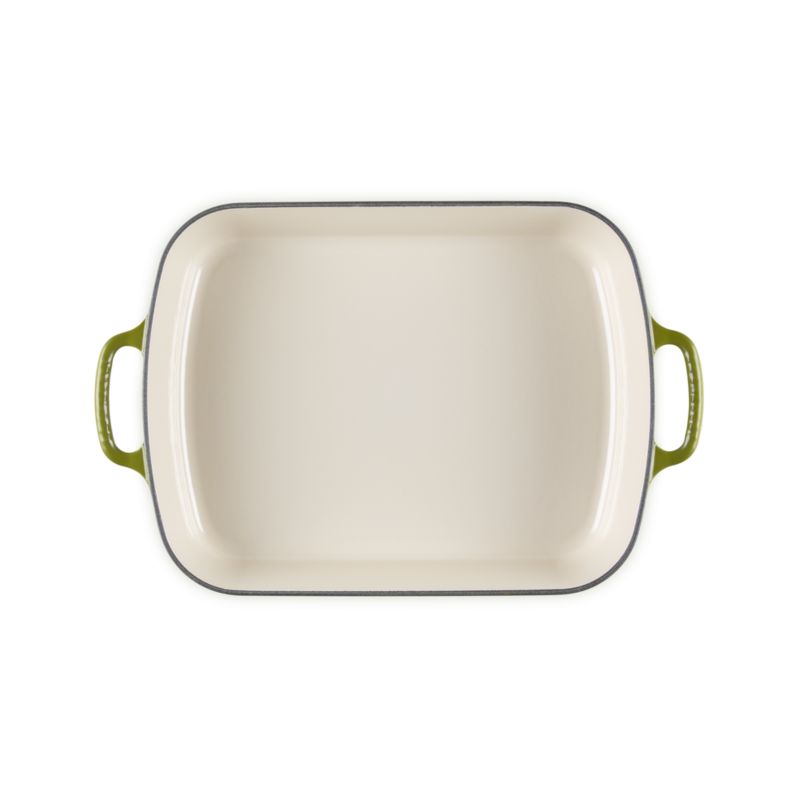 Le Creuset Signature ® 5.25-Qt. Olive Enameled Cast Iron Rectangular Roaster - image 4 of 5