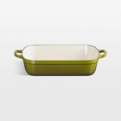 Le Creuset Signature ® 5.25-Qt. Olive Enameled Cast Iron Rectangular Roaster