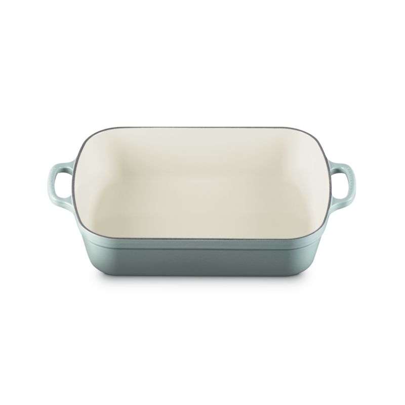 Le Creuset Signature ® 5.25-Qt. Sea Salt Enameled Cast Iron Rectangular Roaster - image 2 of 8