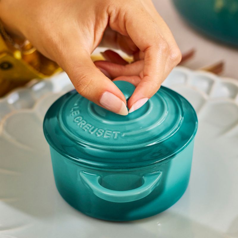 Le Creuset ® 8-Oz. Bleu Riviera Round Mini Cocotte with Lid - image 1 of 7