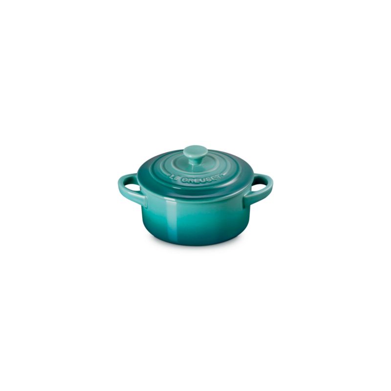 Le Creuset ® 8-Oz. Bleu Riviera Round Mini Cocotte with Lid - image 6 of 7
