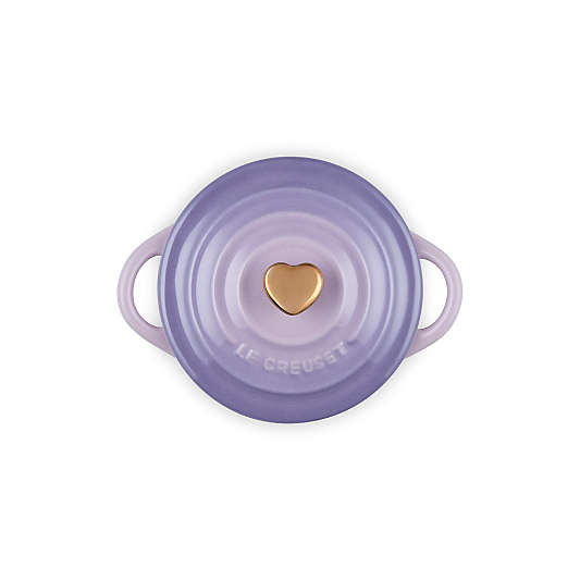 Le Creuset 8-oz Provence Mini Cocotte with Gold Heart Knob