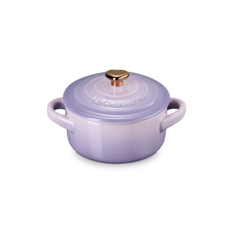 Le Creuset 8-oz Provence Mini Cocotte with Gold Heart Knob - image 3 of 5