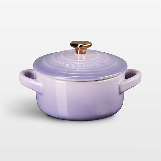 Le Creuset 8-oz Provence Mini Cocotte with Gold Heart Knob