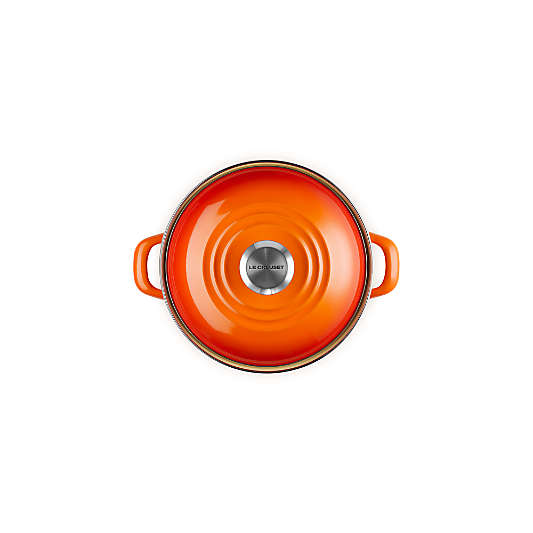 Le Creuset ® 3.8-Qt. Flame Enameled Steel Petite Stockpot with Stainless Steel Knob