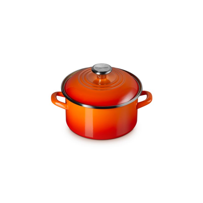 Le Creuset ® 3.8-Qt. Flame Enameled Steel Petite Stockpot with Stainless Steel Knob - image 3 of 4
