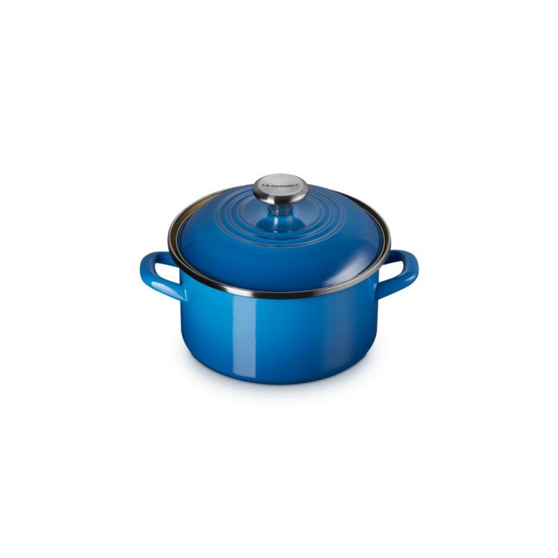 Le Creuset ® 3.8-Qt. Marseille Enameled Steel Petite Stockpot with Stainless Steel Knob - image 3 of 5