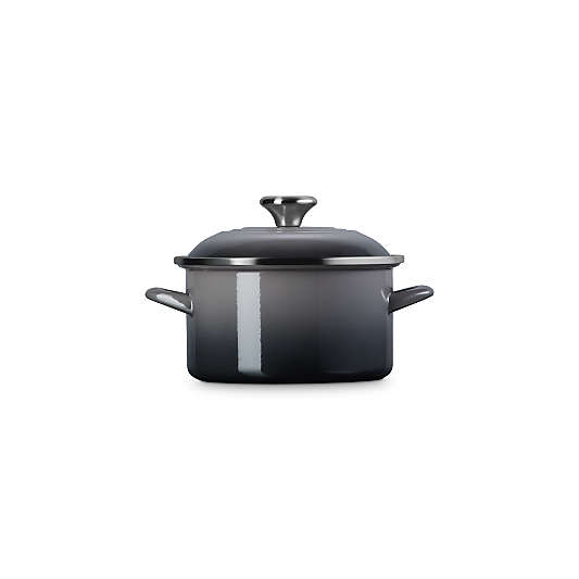 Le Creuset ® 3.8-Qt. Oyster Enameled Steel Petite Stockpot with Stainless Steel Knob