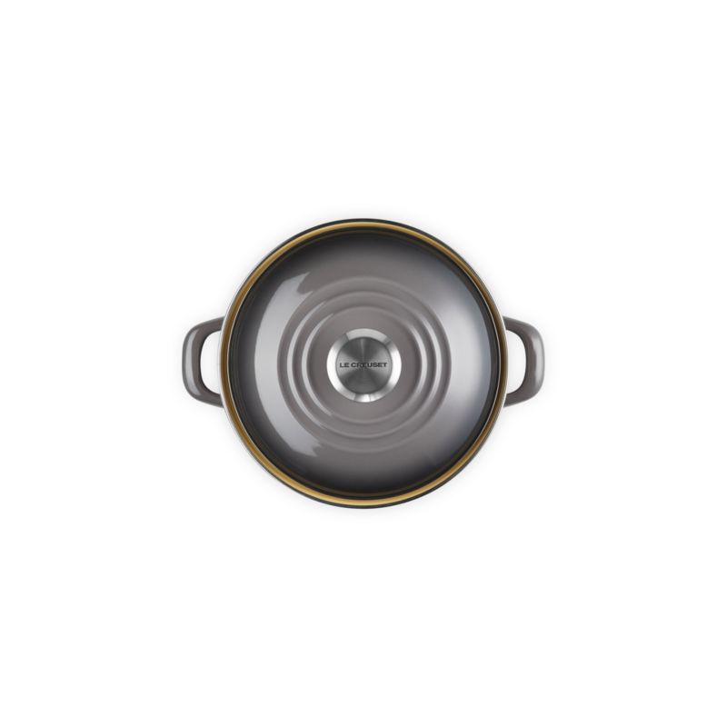 Le Creuset ® 3.8-Qt. Oyster Enameled Steel Petite Stockpot with Stainless Steel Knob - image 4 of 5