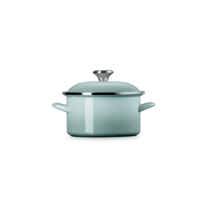 Le Creuset ® 3.8-Qt. Sea Salt Enameled Steel Petite Stockpot with Stainless Steel Knob - image 3 of 4