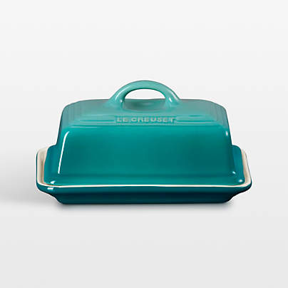 Le Creuset ® Heritage Bleu Riviera European Ceramic Butter Dish