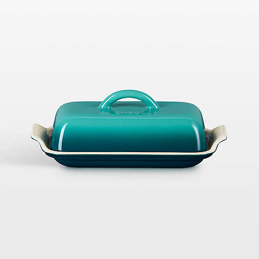 Le Creuset ® Heritage Bleu Riviera Ceramic Butter Dish