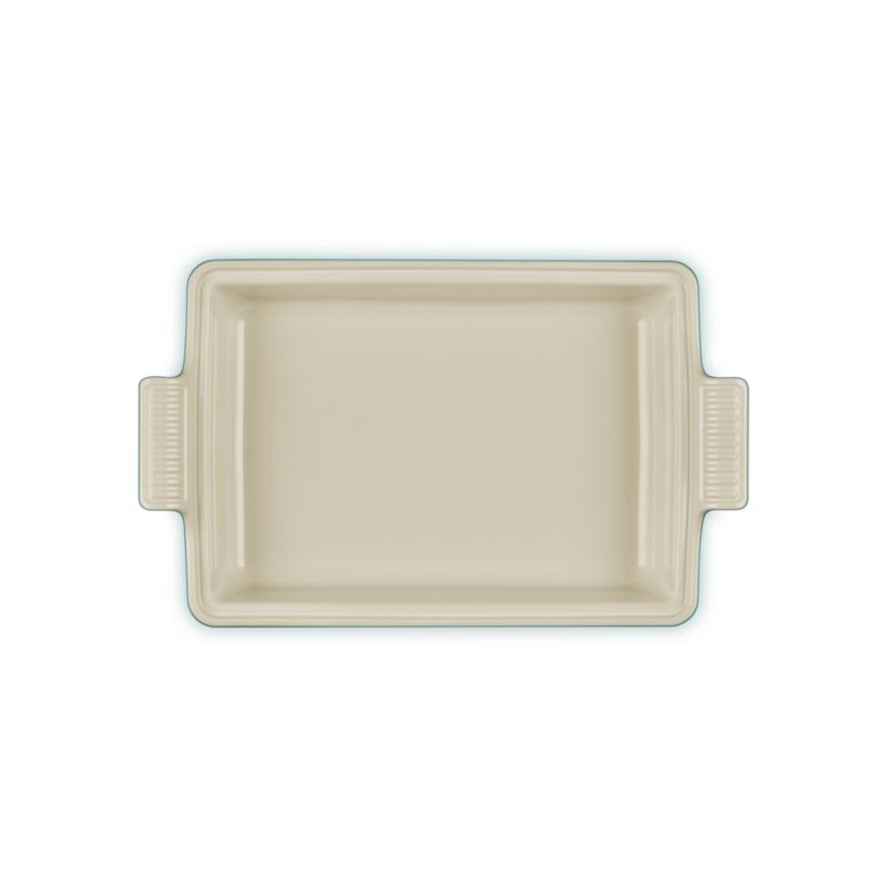 Le Creuset ® Heritage 4-Qt. Bleu Riviera Covered Rectangular Ceramic Baking Dish with Lid - image 5 of 9