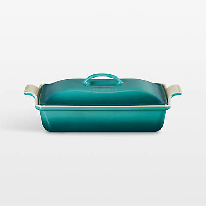 Le Creuset ® Heritage 4-Qt. Riviera Covered Rectangular Ceramic Baking Dish with Lid