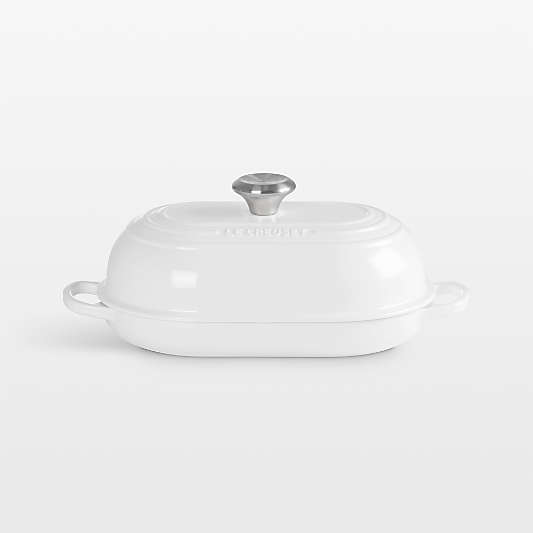 Le Creuset ® Signature 11.5" White Oval Bread Oven