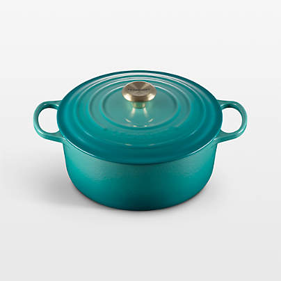 Le Creuset ® Signature 5.5-Qt. Bleu Riviera Enameled Cast Iron Round Dutch Oven