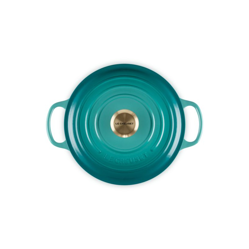 Le Creuset ® Signature 4.2 Liter/4.5 Qt. Bleu Riviera Enameled Cast Iron Round Dutch Oven - image 7 of 13