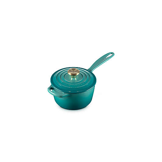 Le Creuset ® Signature 1.75-Qt. Riviera Enameled Cast Iron Sauce Pan