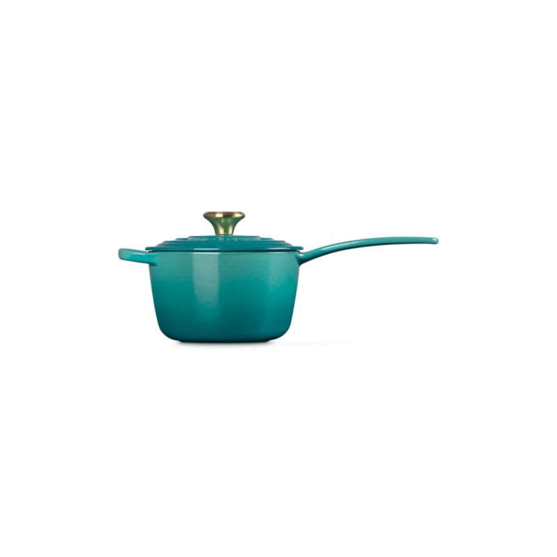 Le Creuset ® Signature 1.75-Qt. Riviera Enameled Cast Iron Sauce Pan - image 3 of 7