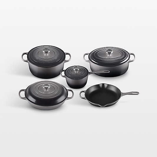 Le Creuset ® Signature Oyster Enameled Cast Iron 9-Piece Cookware Set