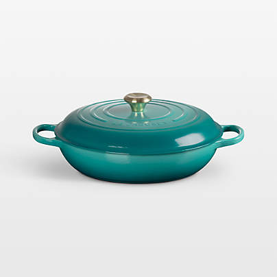 Le Creuset ® Signature 5-Qt. Bleu Riviera Enameled Cast Iron Round Braiser