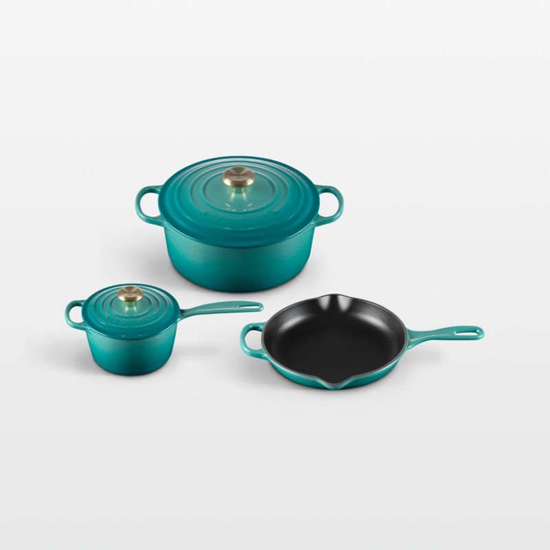 Viewing product image Le Creuset ® Signature 5-Piece Riviera Enameled Cast Iron Cookware Set - image 1 of 1