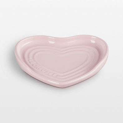 View Le Creuset ® Chiffon Pink Stoneware Heart Spoon Rest details
