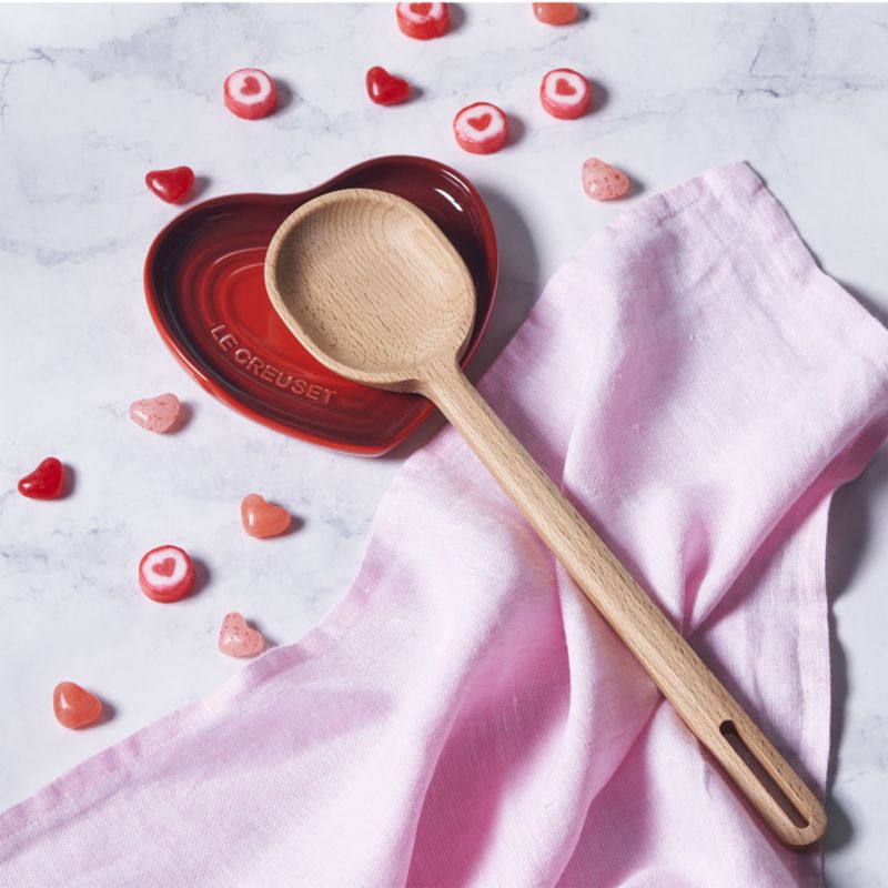 Le Creuset ® Cerise Stoneware Heart Spoon Rest - image 1 of 5
