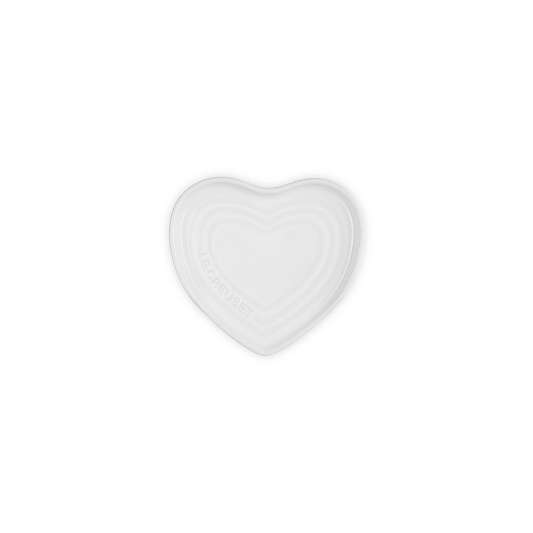Le Creuset ® White Stoneware Heart Spoon Rest