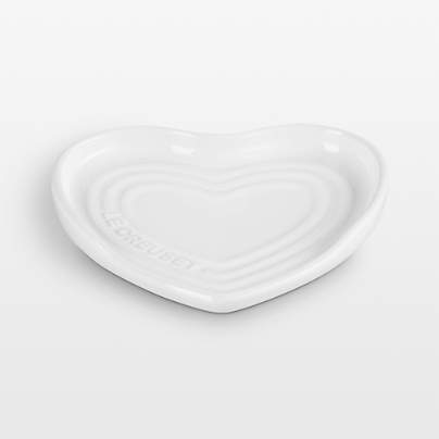 Le Creuset ® White Stoneware Heart Spoon Rest