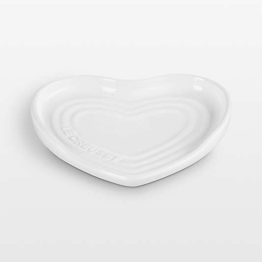 Le Creuset ® White Stoneware Heart Spoon Rest