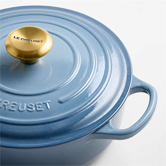 Le Creuset ® Signature 3.5-Qt. Chambray Enameled Cast Iron Round Wide Dutch Oven