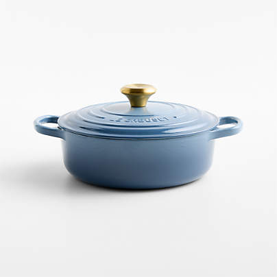 Le Creuset ® Signature 3.5-Qt. Chambray Enameled Cast Iron Round Wide Dutch Oven
