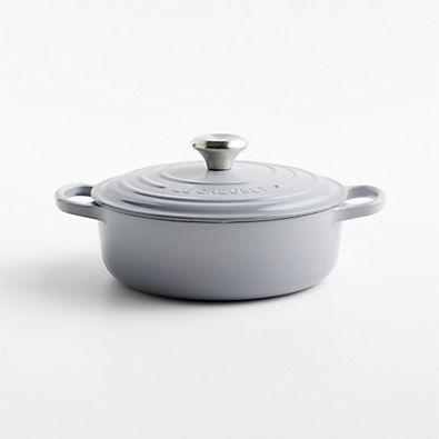 View Le Creuset ® Signature 3.5-Qt. Chateau Enameled Cast Iron Round Wide Dutch Oven details