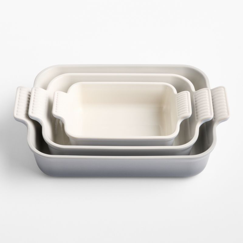 Le Creuset ® Heritage Chateau Stoneware 3-Piece Rectangular Baking Dishes Set - image 4 of 5