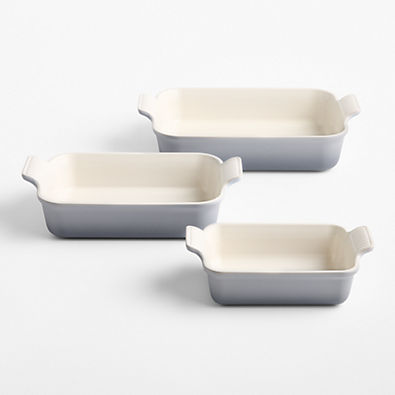 View Le Creuset ® Heritage Chateau Stoneware 3-Piece Rectangular Baking Dishes Set details