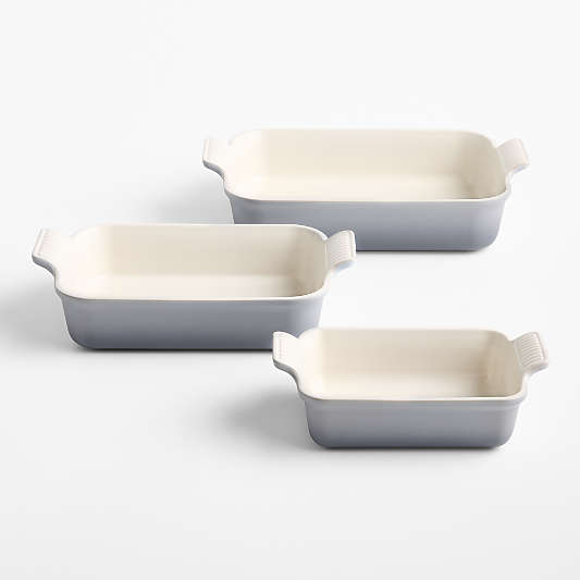 Le Creuset ® Heritage Chateau Stoneware 3-Piece Rectangular Baking Dishes Set