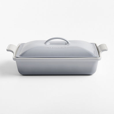 View Le Creuset 3.8L Chateau Heritage Rectangular Casserole Dish with Lid details