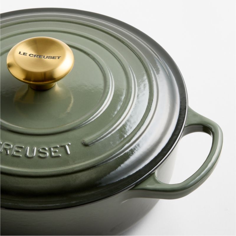 Le Creuset ® Signature 3.5-Qt. Thyme Enameled Cast Iron Round Wide Dutch Oven - image 2 of 4