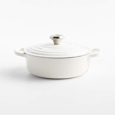 Le Creuset ® Signature 3.5-Qt. White Enameled Cast Iron Round Wide Dutch Oven