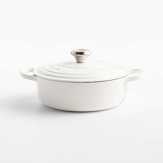 Le Creuset ® Signature 3.5-Qt. White Enameled Cast Iron Round Wide Dutch Oven