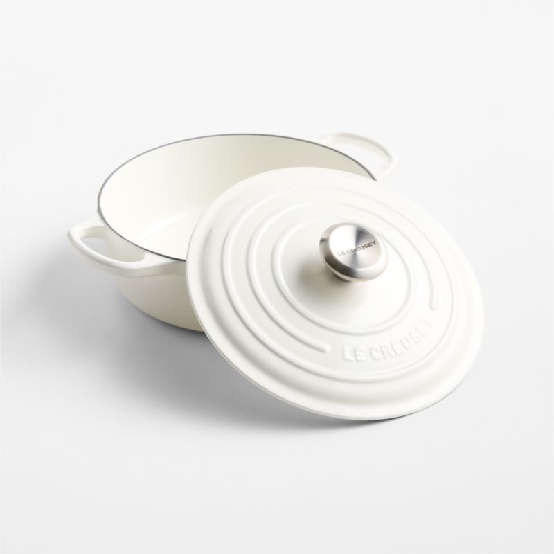 Le Creuset ® Signature 3.5-Qt. White Enameled Cast Iron Round Wide Dutch Oven - image 3 of 5