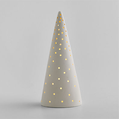 View Pre-lit LED White Textured Christmas Tree, Large 16" details