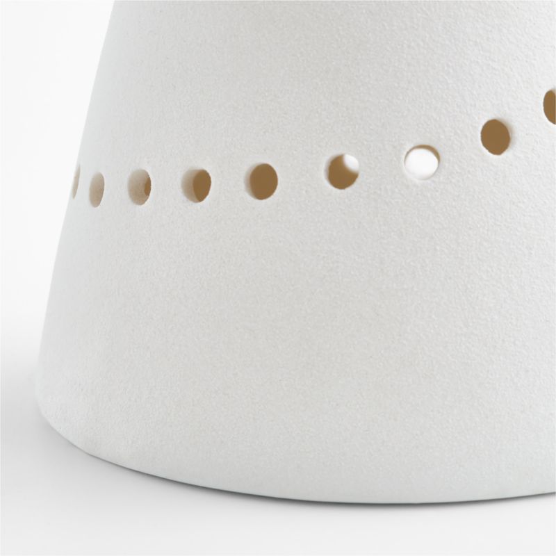 Pre-lit LED White Textured Christmas Tree, Small 8.5" - image 5 of 7